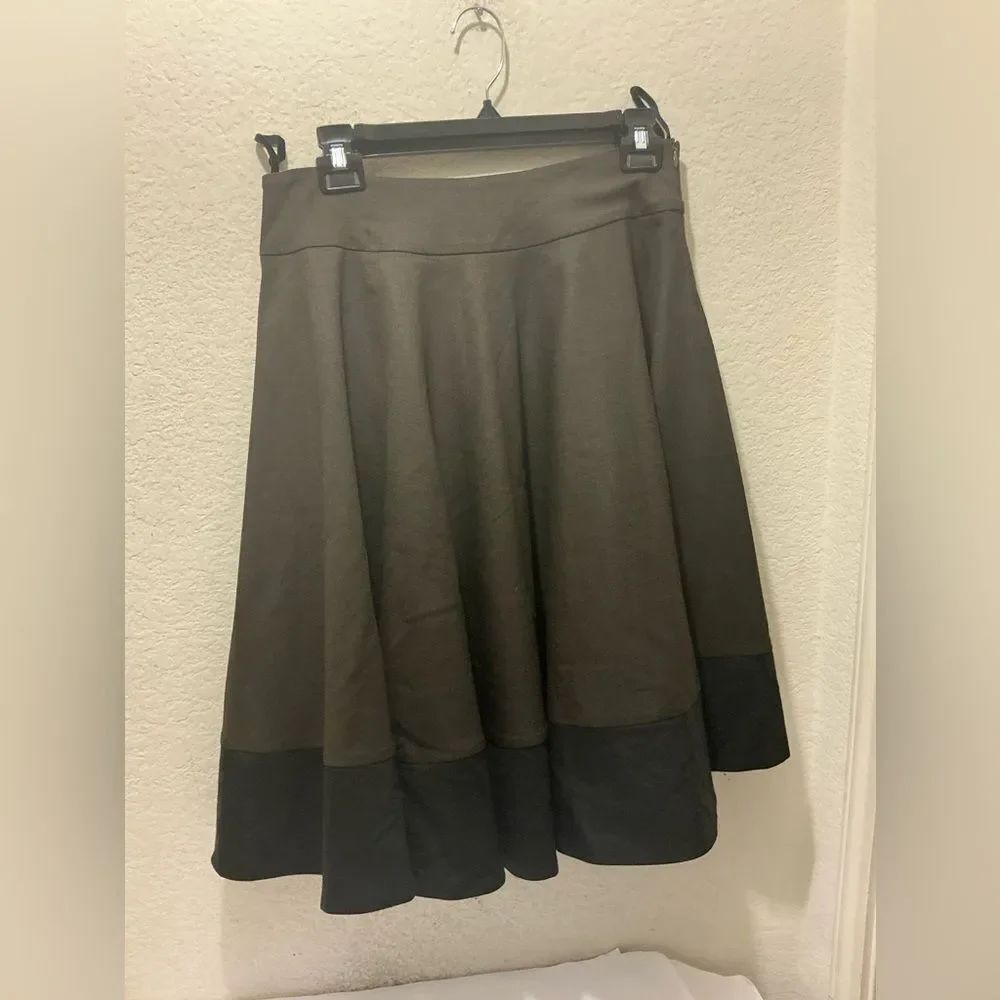 Piazza Sempione Italy Womens two tone Grey Wool blend scuba skirt size IT 42